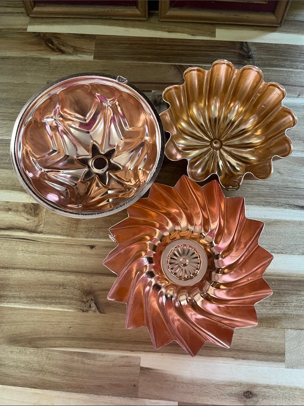 Copper Finish Decorative Mold Set - Rose Gold Tone